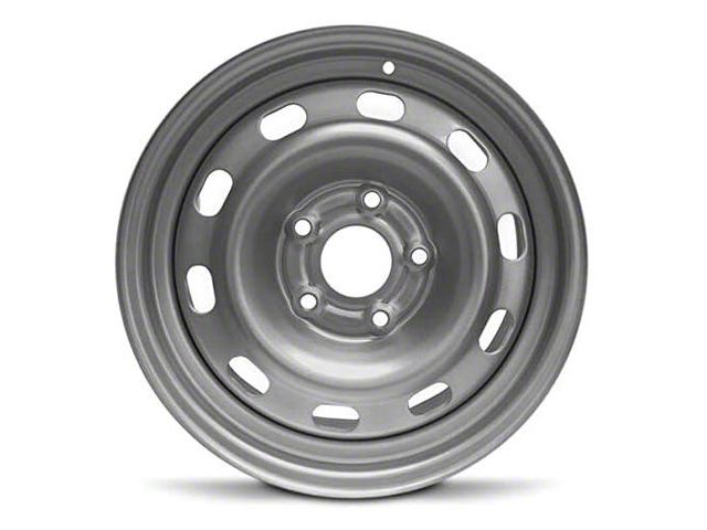 10-Slot Replica Steel Silver 5-Lug Wheel; 17x7; 25mm Offset (05-11 Dakota)