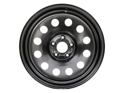 12-Hole Replica Steel Black 5-Lug Wheel; 20x8; 19mm Offset (05-11 Dakota)