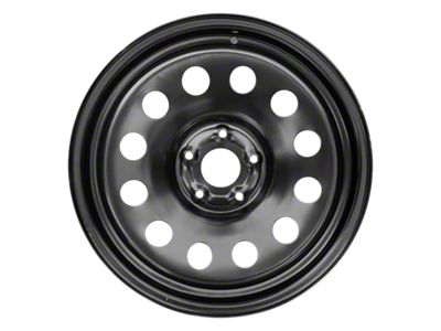 12-Hole Replica Steel Black 5-Lug Wheel; 20x8; 19mm Offset (05-11 Dakota)