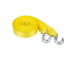 30-Foot Tow Strap; 9,000 lb.; Yellow