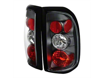 Altezza Tail Lights; Matte Black Housing; Clear Lens (97-04 Dakota)