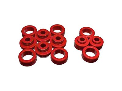 Body Mount Bushings; Red (87-96 2WD Dakota Regular Cab)