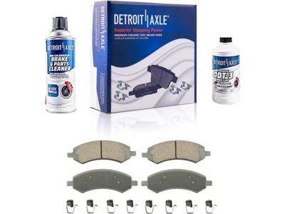 Brake Calipers with Ceramic Brake Pads, Brake Fluid and Cleaner; Front (05-08 Dakota)