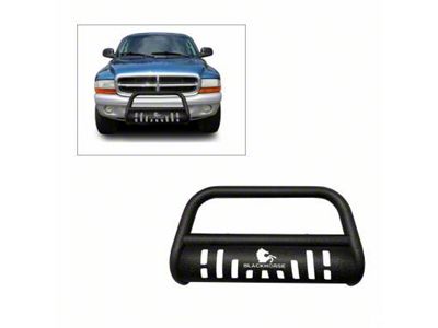 Bull Bar with Skid Plate; Textured Black (97-04 Dakota)