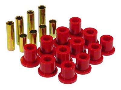 Control Arm Bushing Kit; Uppers and Lowers without Shells; Red (97-03 4WD Dakota)