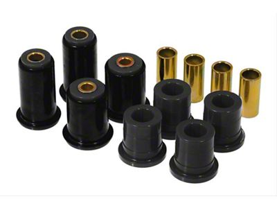 Control Arm Bushing Kit; Uppers without Shells/Lowers with Shells; Black (97-03 2WD Dakota)