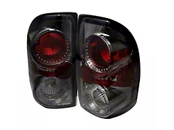 Euro Style Tail Lights; Black Housing; Smoked Lens (97-04 Dakota)