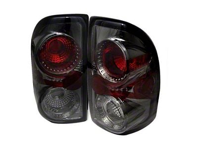 Euro Style Tail Lights; Black Housing; Smoked Lens (97-04 Dakota)