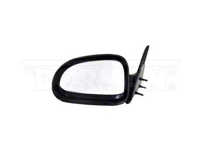 Fixed Manual Non-Heated Side Mirror; Driver Side; Black (97-01 Dakota)