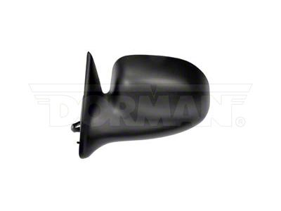Fixed Powered Non-Heated Side Mirror; Driver Side; Black (97-01 Dakota)