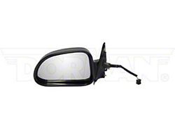 Fixed Powered Non-Heated Side Mirror; Driver Side; Black (01-04 Dakota)