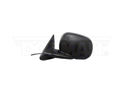 Folding Powered Non-Heated Side Mirror; Driver Side; Black (97-01 Dakota)