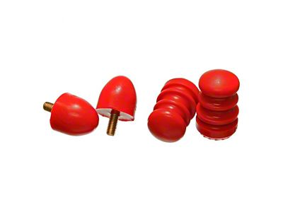 Front Lower Bump Stops; Red (87-96 2WD Dakota)