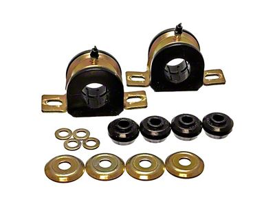 Front Sway Bar Bushings with Endlinks; 30mm; Black (97-04 2WD Dakota)