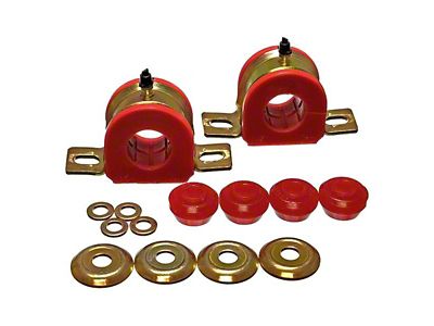 Front Sway Bar Bushings with Endlinks; 30mm; Red (97-04 2WD Dakota)