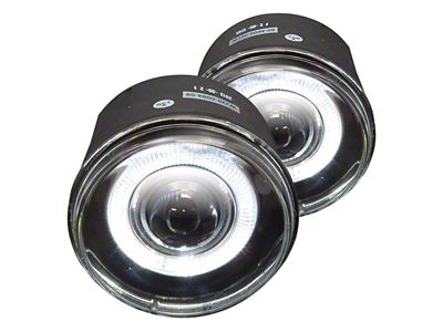 Halo Projector Fog Lights; Clear (05-09 Dakota)