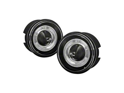 Halo Projector Fog Lights with Switch; Clear (05-09 Dakota)