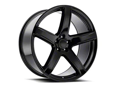 Hellcat HC2 Replica Gloss Black 5-Lug Wheel; 24x10; 25.40mm Offset (05-11 Dakota)