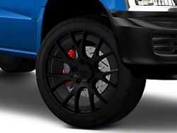 Hellcat Style Satin Black 5-Lug Wheel; 22x10; 25mm Offset (05-11 Dakota)