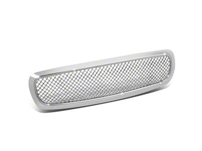 Honeycomb Mesh Style Upper Replacement Grille; Chrome (97-04 Dakota)