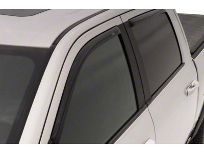 In-Channel Ventvisor Window Deflectors; Front and Rear; Dark Smoke (05-11 Dakota Club/Extended Cab)