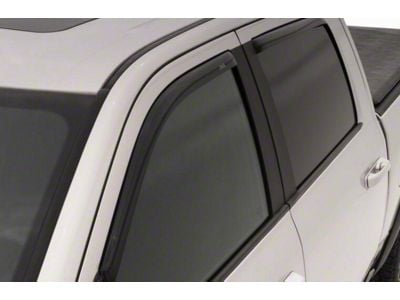 In-Channel Ventvisor Window Deflectors; Front and Rear; Dark Smoke (00-04 Dakota Club Cab)
