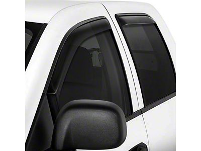 In-Channel Window Deflectors; Front and Rear; Smoke (00-04 Dakota Quad Cab)