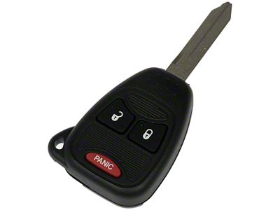 Keyless Entry Remote; 3-Button (05-12 Dakota w/ Transponder ID46)