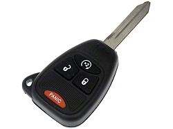Keyless Entry Remote; 4-Button (07-12 Dakota w/ Remote Start)