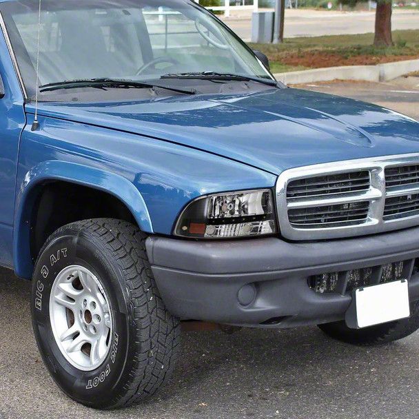 G-PLUS Matte Black Fender Flares Set Of 4 For Dodge Dakota 2005-2011