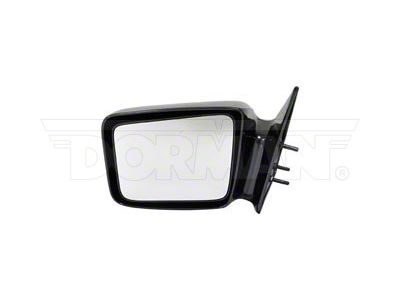Manual Non-Heated Side Mirror; Driver Side; Black (87-11 Dakota)