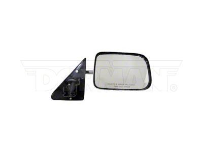 Manual Non-Heated Side Mirror; Passenger Side; Black (87-96 Dakota)