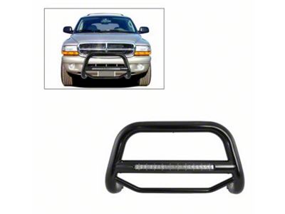 Max Beacon LED Bull Bar; Black (97-04 Dakota)