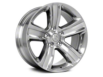 OE 5-Spoke Style Polished with Silver Inlay 5-Lug Wheel; 20x9; 19mm Offset (05-11 Dakota)