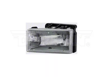 OE Style Headlight; Chrome Housing; Clear Lens; Driver Side (91-96 Dakota)