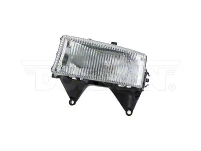 OE Style Headlight; Chrome Housing; Clear Lens; Driver Side (97-04 Dakota)