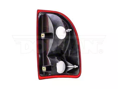 OE Style Tail Light; Chrome Housing; Red/Clear Lens; Driver Side (97-04 Dakota)