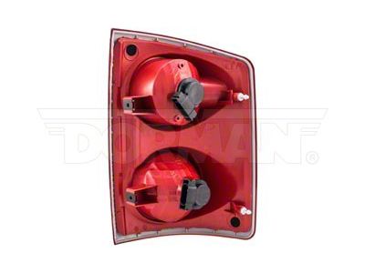 OE Style Tail Light; Chrome Housing; Red/Clear Lens; Driver Side (05-07 Dakota)