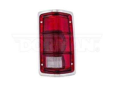 OE Style Tail Light; Chrome Housing; Red/Clear Lens; Passenger Side (87-91 Dakota SE)
