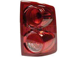 OE Style Tail Light; Chrome Housing; Red/Clear Lens; Passenger Side (05-07 Dakota)