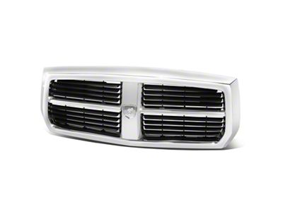 OE Style Upper Replacement Grille; Black/Chrome (05-07 Dakota)