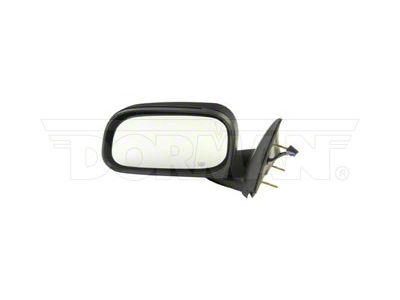 Powered Heated Side Mirror; Driver Side; Black (05-07 Dakota)