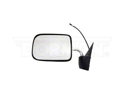 Powered Non-Heated Side Mirror; Driver Side; Black (87-96 Dakota)