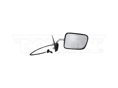 Powered Non-Heated Side Mirror; Passenger Side; Black (87-96 Dakota)