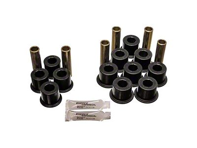 Rear Leaf Spring Bushings; Black (97-04 Dakota)