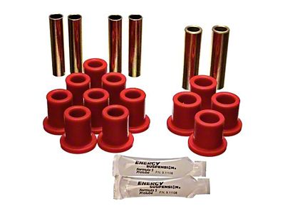 Rear Leaf Spring Bushings; Red (87-96 Dakota)