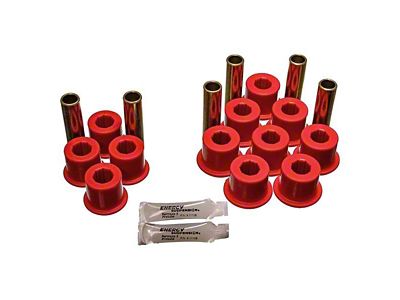 Rear Leaf Spring Bushings; Red (97-04 Dakota)