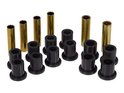 Rear Spring Eye and Shackle Bushing Kit; Black (87-96 Dakota)