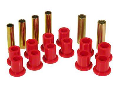 Rear Spring Eye and Shackle Bushing Kit; Red (87-96 Dakota)