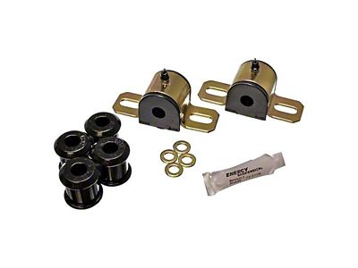 Rear Sway Bar Bushings with Endlinks; 14.28mm; Black (97-04 2WD Dakota)